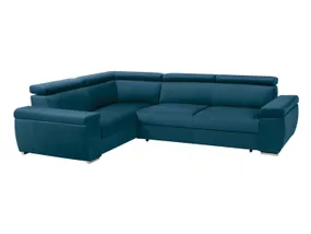 BRW Лофт раскладывающийся угловой диван с ящиком для хранения темно-синий велюр, Monoli 77 Navy NA-LOFT-RECBK.2F-G1_AA63B2 фото