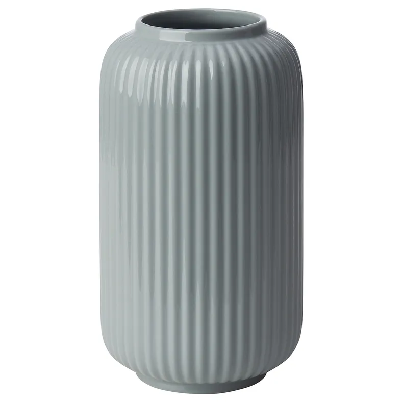 IKEA STILREN СТІЛЬРЕН, ваза, сірий, 22 см 505.714.03 фото №1