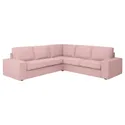 IKEA KIVIK КІВІК, кутовий диван, 4-місний, Гарматний світло-рожевий 394.847.37 фото thumb №1
