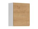 BRW Кухонный верхний шкаф Sole 60 см со сливом правый дуб арлингтон, альпийский белый/арлингтонский дуб FH_GC_60/72_P-BAL/DAANO фото thumb №2