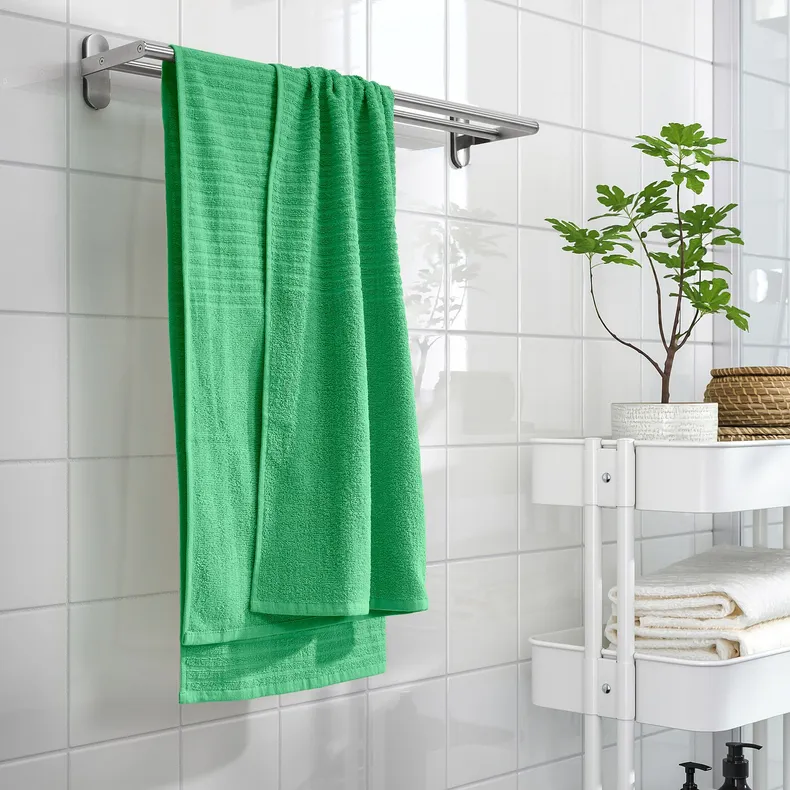IKEA VÅGSJÖN ВОГШЁН, банное полотенце, ярко-зелёный, 70x140 см 205.711.26 фото №3