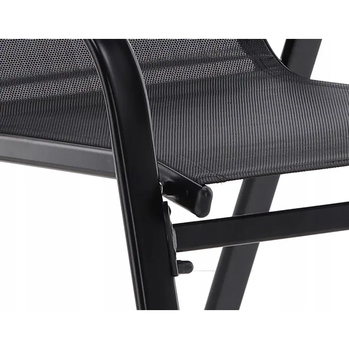 Набір садових меблів (столик+2 крісла+диван) MEBEL ELITE NATAN, чорний фото №3