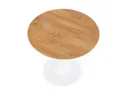 Кухонний стіл HALMAR STING 80x80 см дуб натуральний, білий фото thumb №6