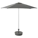 IKEA HÖGÖN ХЁГЁН, зонт от солнца с опорой, светло-серый / гритто темно-серый, 270 см 094.768.09 фото thumb №1