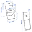 IKEA FEJAN ФЕЯН, стіл+2 складані стільці, вуличний, білий/білий 594.349.49 фото thumb №8