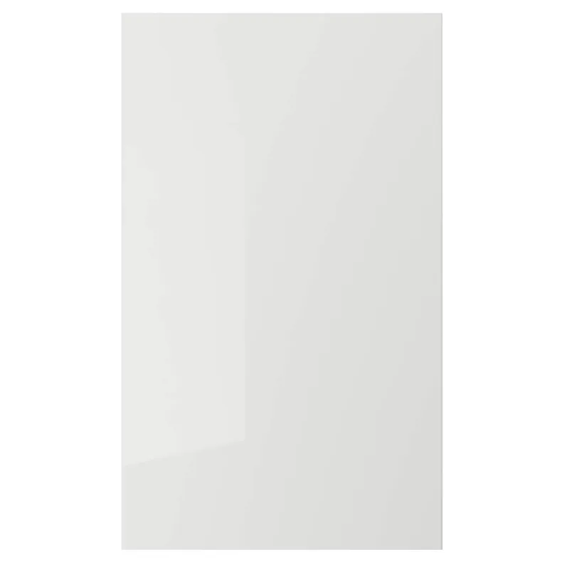 IKEA RINGHULT РІНГХУЛЬТ, дверцята, глянцевий світло-сірий, 60x100 см 203.271.39 фото №1