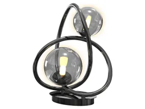 BRW 2-позиционная настольная лампа G9-LED черная Nancy 091096 фото
