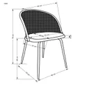 Кухонний стілець HALMAR K508 темно-зелений фото thumb №13