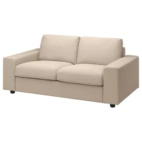 IKEA VIMLE ВІМЛЕ, 2-місний диван, з широкими підлокітниками/ХАЛЛАРП бежевий 894.005.61 фото