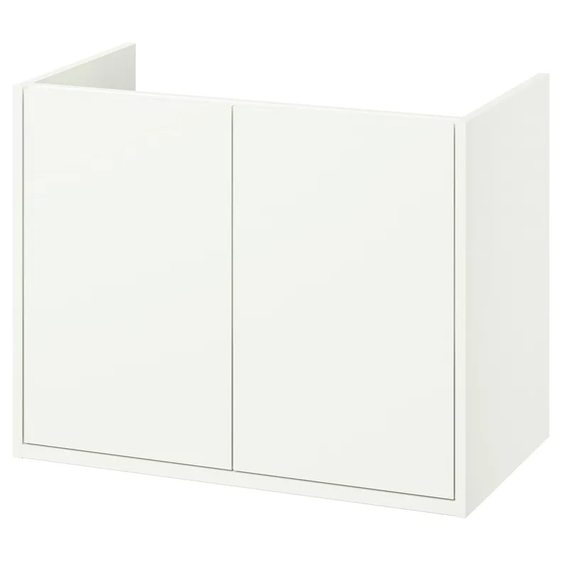 IKEA HAVBÄCK ХАВБЭКК, шкаф под раковину с дверцами, белый, 80x48x63 см 005.350.35 фото №1
