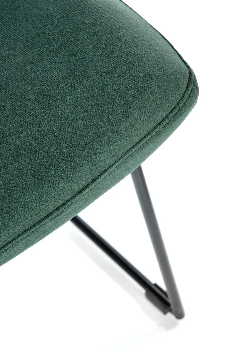 Кухонний стілець HALMAR K485 темно-зелений, чорний фото №6