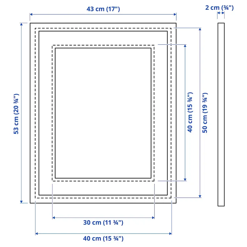 IKEA SILVERHÖJDEN СИЛВЕРХОЙДЕН, рама, серебристый, 40x50 см 002.917.87 фото №5