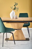 Кухонний стіл розкладний HALMAR DIAMOND 160-200x89 см, стільниця - золотий дуб, ніжка - золотий дуб фото thumb №18