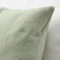 IKEA SANDTRAV САНДТРАВ, подушка, сіро-зелений / білий, 45x45 см 805.634.49 фото thumb №4