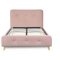 Кровать бархатная MEBEL ELITE MIKEL Velvet, 120x200см, розовая фото thumb №7