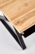 Журнальний столик HALMAR XENA 110x60 см чорний / натуральний фото thumb №4