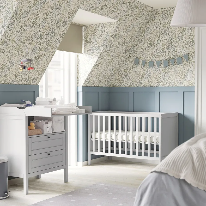 IKEA SUNDVIK СУНДВІК, ліжко для немовлят, сірий, 60x120 см 504.940.75 фото №5