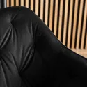 Барний стілець оксамитовий MEBEL ELITE SALEM Velvet, чорний / чорний фото thumb №6