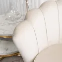 Кресло мягкое бархатное MEBEL ELITE ANGEL Velvet, кремовый фото thumb №3