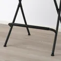 IKEA FRANKLIN ФРАНКЛІН, барний стілець зі спинкою, складан, чорний / чорний, 63 см 504.064.65 фото thumb №6