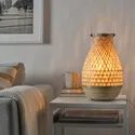 IKEA MISTERHULT МІСТЕРХУЛЬТ, настільна лампа, бамбук / ручна робота, 36 см 504.376.26 фото thumb №2