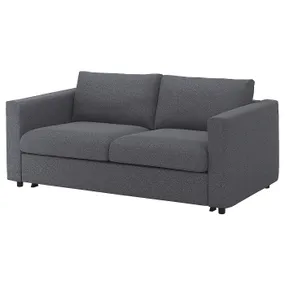IKEA VIMLE ВИМЛЕ, 2-местный диван-кровать, Окрашенный в средне-серый цвет 095.452.71 фото