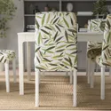 IKEA BERGMUND БЕРГМУНД, стілець, білий / ФОГЕЛЬФОРС різнобарвний 993.880.97 фото thumb №8