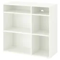 IKEA VIHALS ВІХАЛЬС, стелаж 4 полиці, білий, 95x37x90 см 504.832.89 фото thumb №1