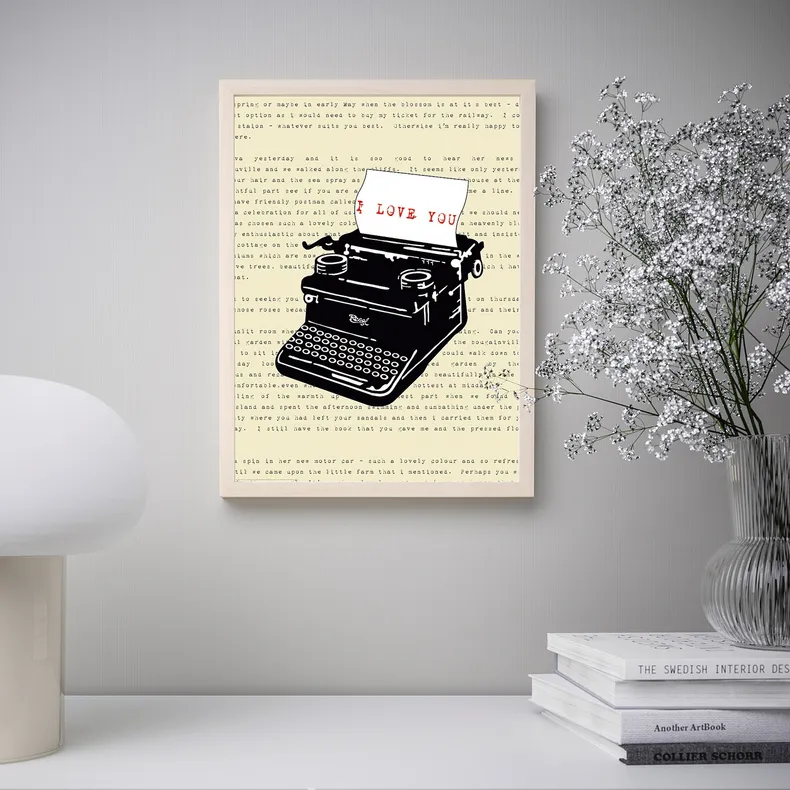 IKEA BILD БИЛЬД, постер, любовное письмо, 30x40 см 804.361.02 фото №2