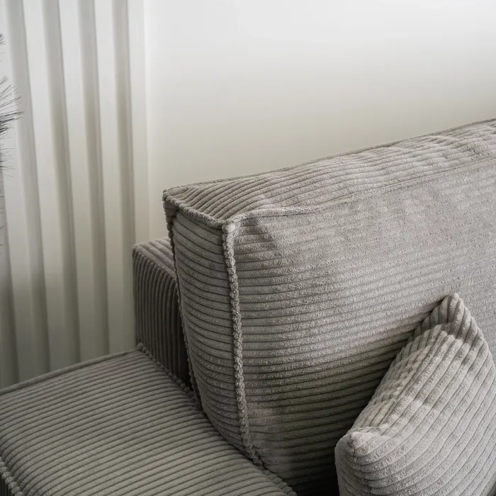 Кутовий диван універсальний MEBEL ELITE ALEX, 262 см, тканина: сірий фото №3