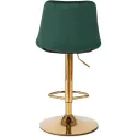 Барный стул бархатный MEBEL ELITE ARCOS Velvet, зеленый / золотой фото thumb №10