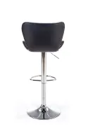 Барний стілець HALMAR H69 хокер чорний, хром фото thumb №6