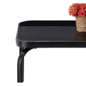 Набор садовой мебели (столик+2 кресла+диван) MEBEL ELITE NATAN, черный фото thumb №5