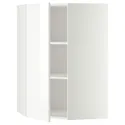 IKEA METOD МЕТОД, кутова навісна шафа з полицями, білий / РІНГХУЛЬТ білий, 68x100 см 399.185.23 фото thumb №1