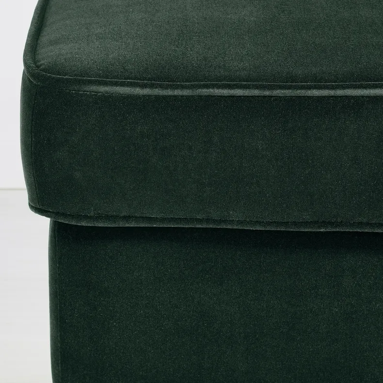 IKEA STRANDMON СТРАНДМОН, крісло та підставка для ніг, Джупард темно-зелений 194.839.08 фото №4