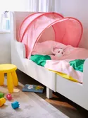 IKEA SUFFLETT СУФФЛЕТТ, завіса для ліжка, рожевий, 70/80/90 803.324.68 фото thumb №4