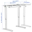 IKEA RELATERA РЕЛАТЕРА, подстолье-трансформер д/столешницы, белый, 90/117 см 805.403.06 фото thumb №2