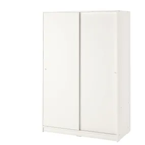 IKEA KLEPPSTAD КЛЕППСТАД, гардероб із розсувними дверцятами, білий, 117x176 см 904.372.38 фото