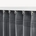 IKEA SANELA САНЕЛА, світлонепроникні штори, пара, темно-сірий, 140x300 см 404.140.22 фото thumb №4