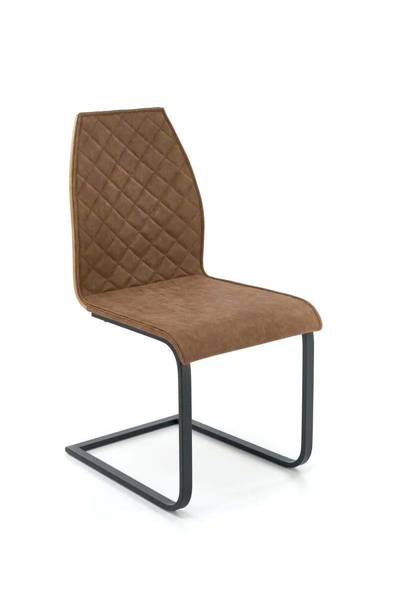 Кухонный стул HALMAR K265 черный/коричневый/дуб медовый фото №1