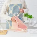 IKEA KÅLFJÄRIL КОЛЬФЬЕРИЛЬ, полотенце кухонное, розовый / светло-бежевый, 45x60 см 904.931.06 фото thumb №3