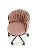 Крісло комп'ютерне офісне обертове HALMAR TALON рожевий, тканина фото thumb №11