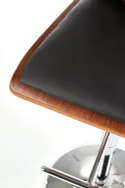 Барный стул HALMAR H34 хром, черный, орех фото thumb №4