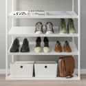 IKEA PLATSA ПЛАТСА, відкрита поличка для взуття, білий, 80x40x120 см 204.524.06 фото thumb №2