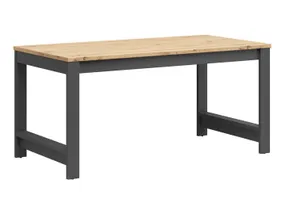 BRW Jasmin, стіл, графітовий/дубовий ремісник BIU/8/16-AN/DASN фото