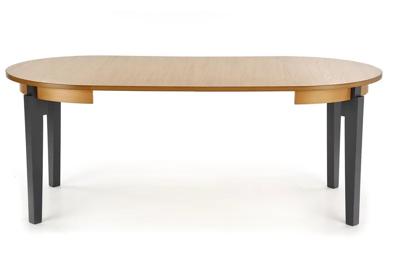 Обідній стіл розкладний HALMAR SORBUS 100-200x100 см, стільниця - дуб медовий, ніжки - графіт фото №12