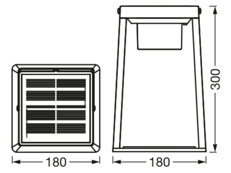 BRW Солнечная лампа Smart BT LED 30 см черная 093954 фото №4