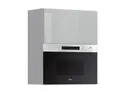 Кухонный шкаф BRW Top Line 60 см с микроволновой печью навесной серый глянцевый, серый гранола/серый глянец TV_GMO_60/72_O_MBNA900-SZG/SP/IX фото thumb №2