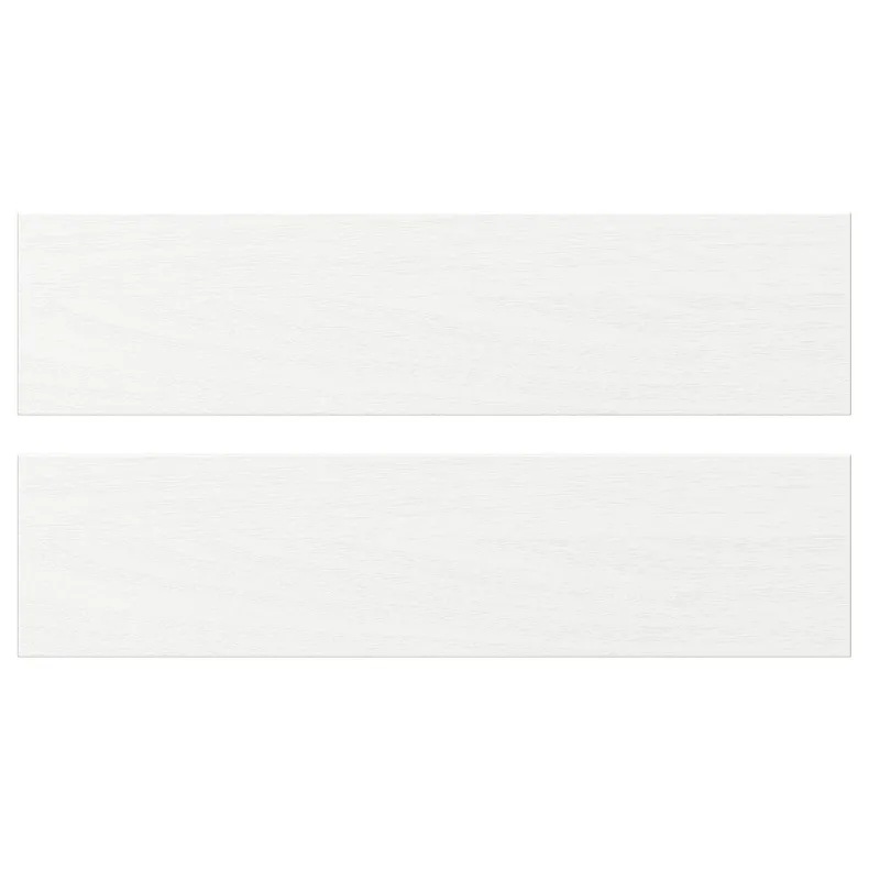 IKEA ENKÖPING ЭНЧЁПИНГ, фронтальная панель ящика, белая имитация дерева, 40x10 см 505.057.76 фото №1
