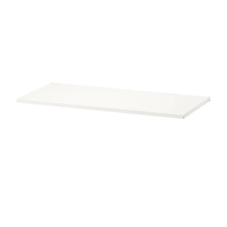 IKEA BOAXEL БОАКСЕЛЬ, полиця, метал білий, 80x40 см 104.487.35 фото №1